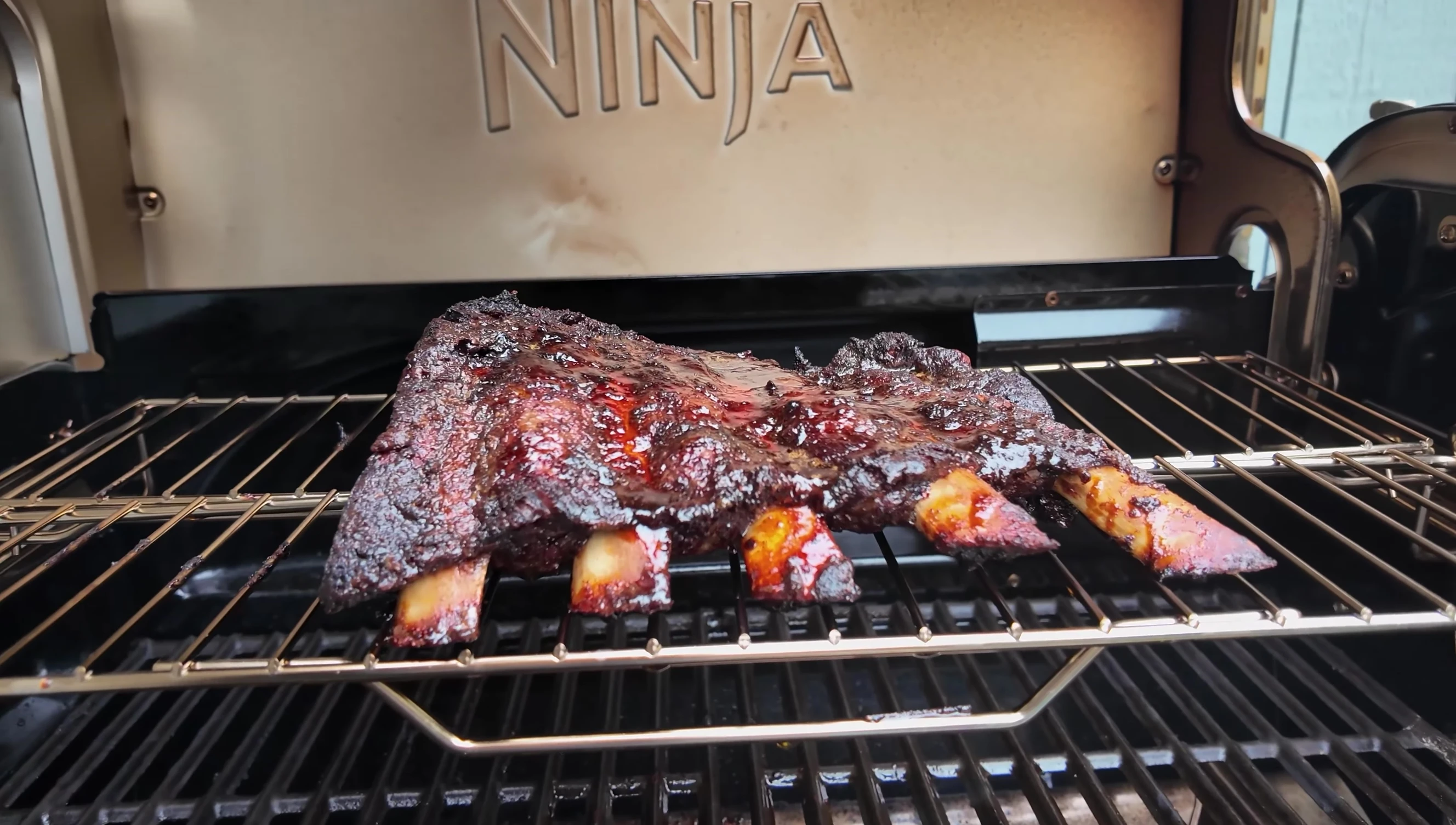 Finished smoked ribs