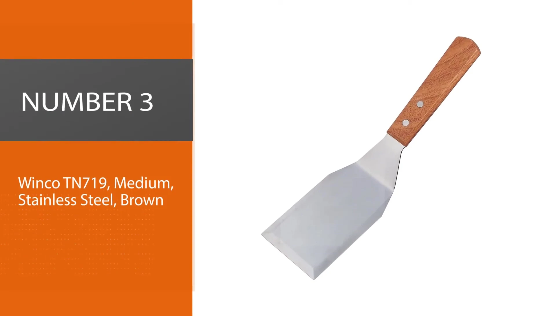 Winco TN-719 spatula close-up