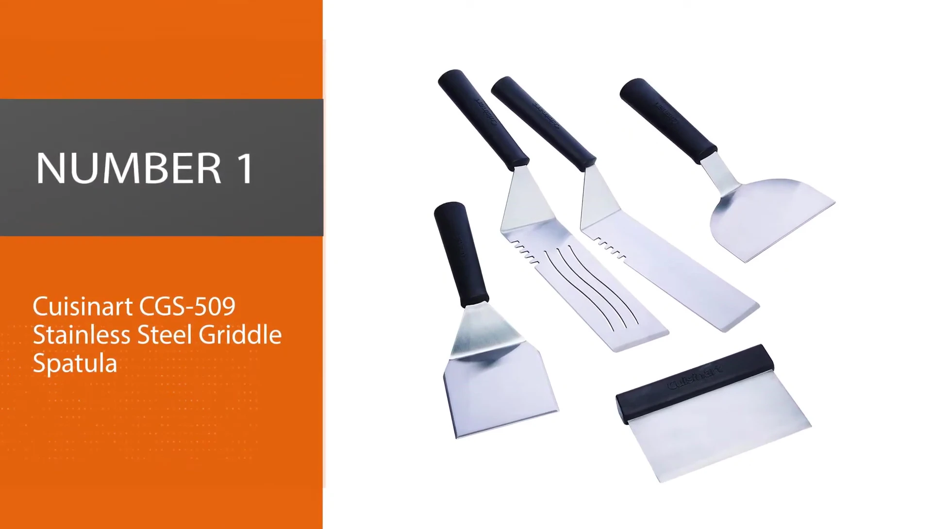 Close-up of the Cuisinart CGS-509 spatula set