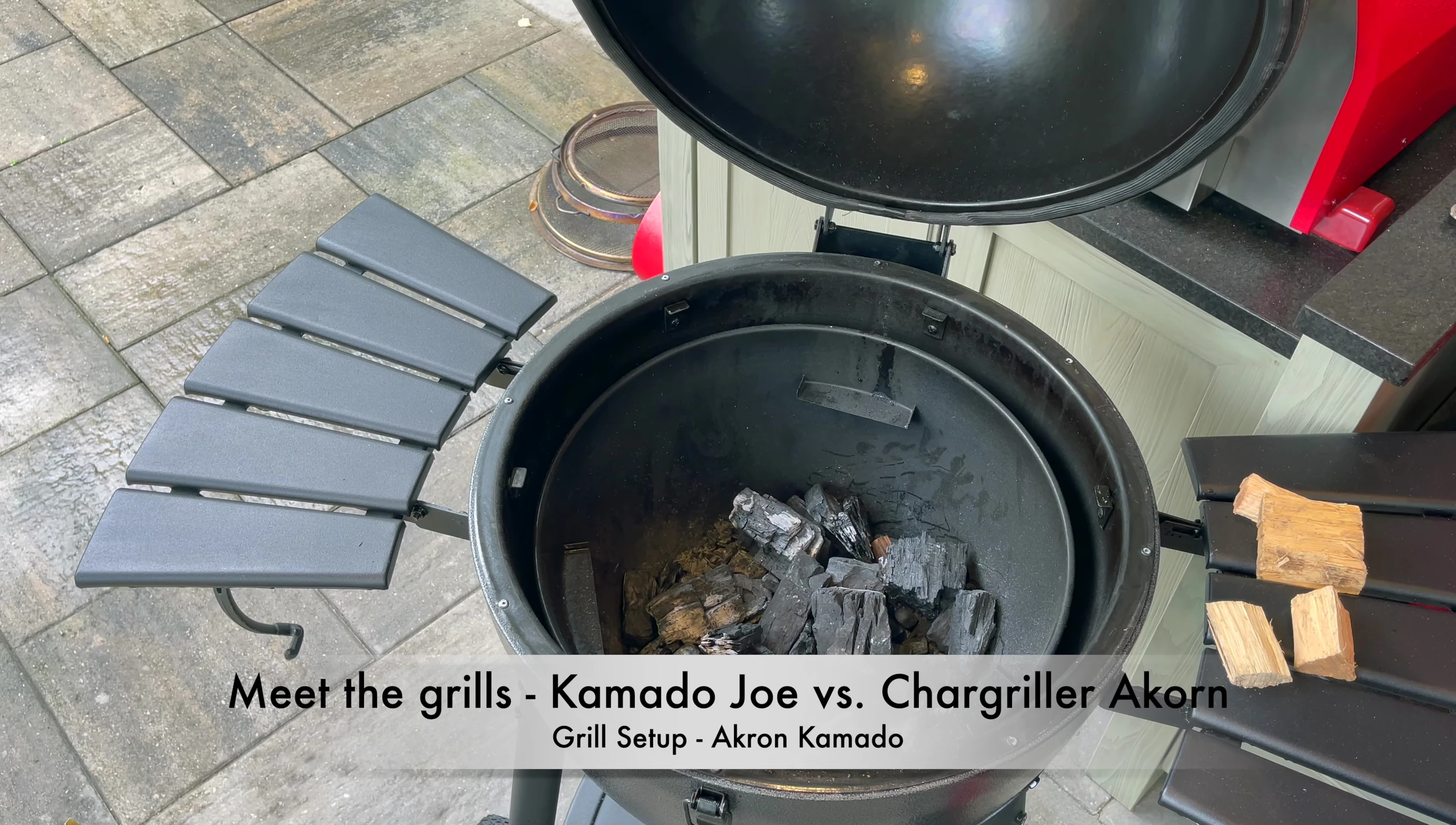 Setting up the Akorn grill
