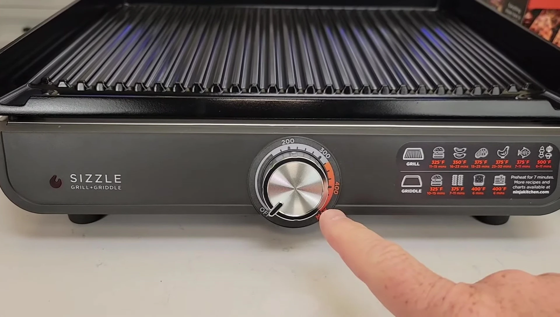 Simple temperature control knob