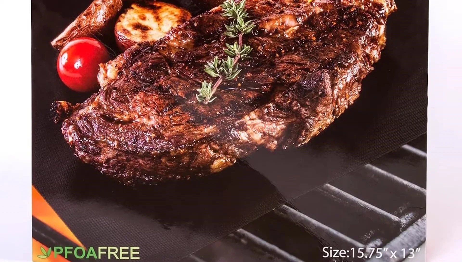 Image showcasing the mats' use on a grill.