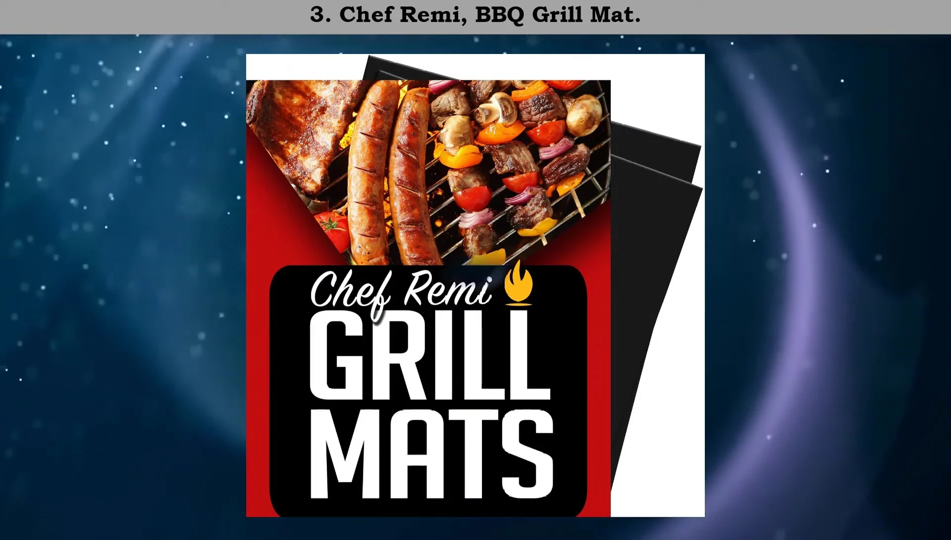 Two Chef's Reman BBQ Grill Mats shown together.
