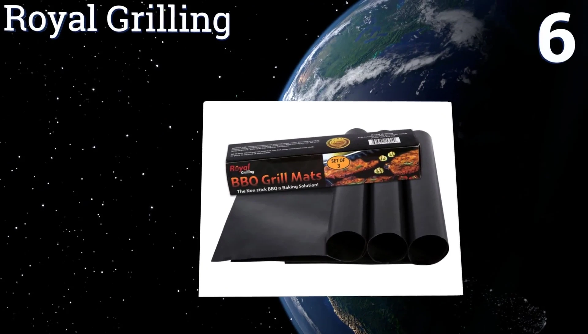 Royal Grilling mat highlighting its easy cleanup feature.