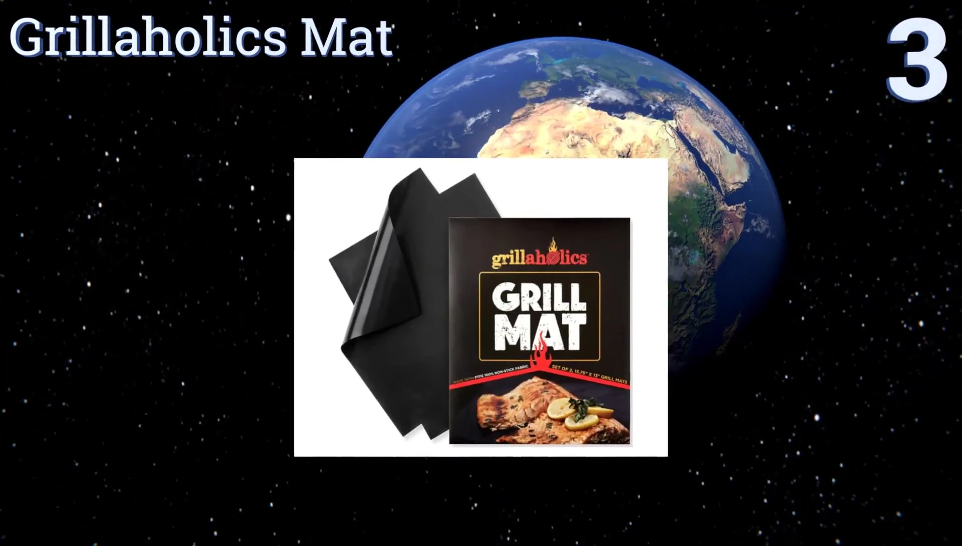 Grillaholics mat emphasizing its high-temperature resistance and versatility.