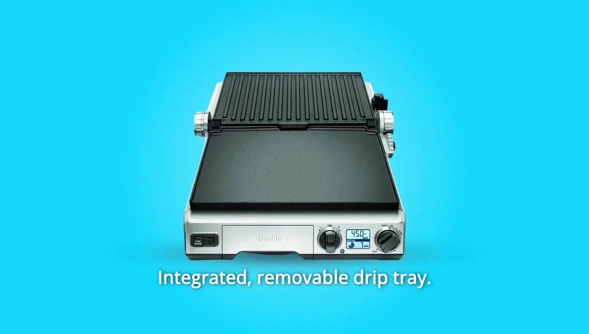 The removable drip tray.