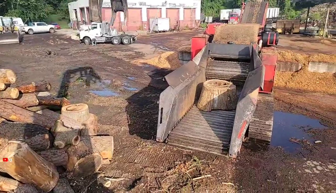 The logger talking about Bitcoin during a break in his work.