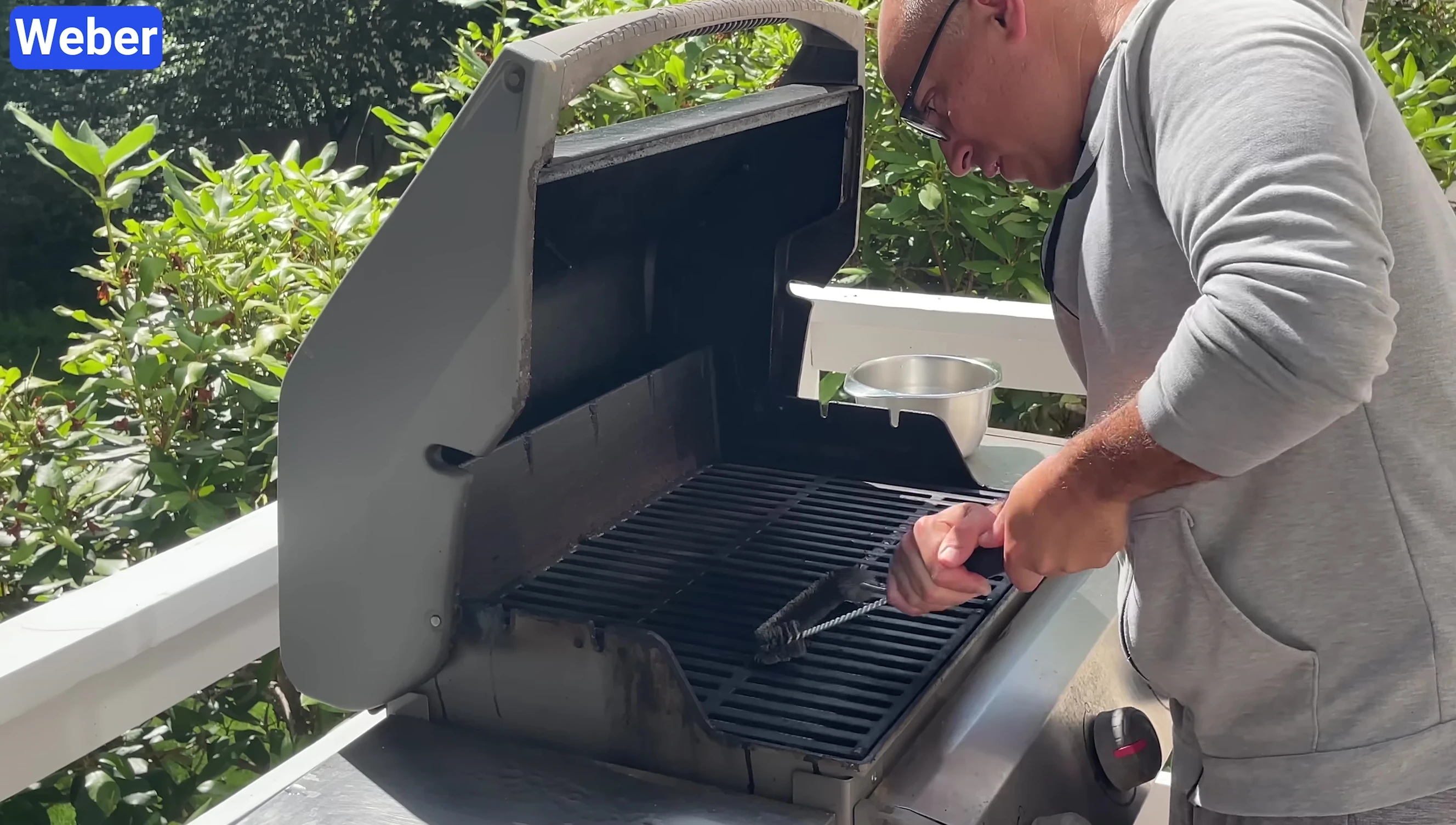 Testing the Weber brush's durability