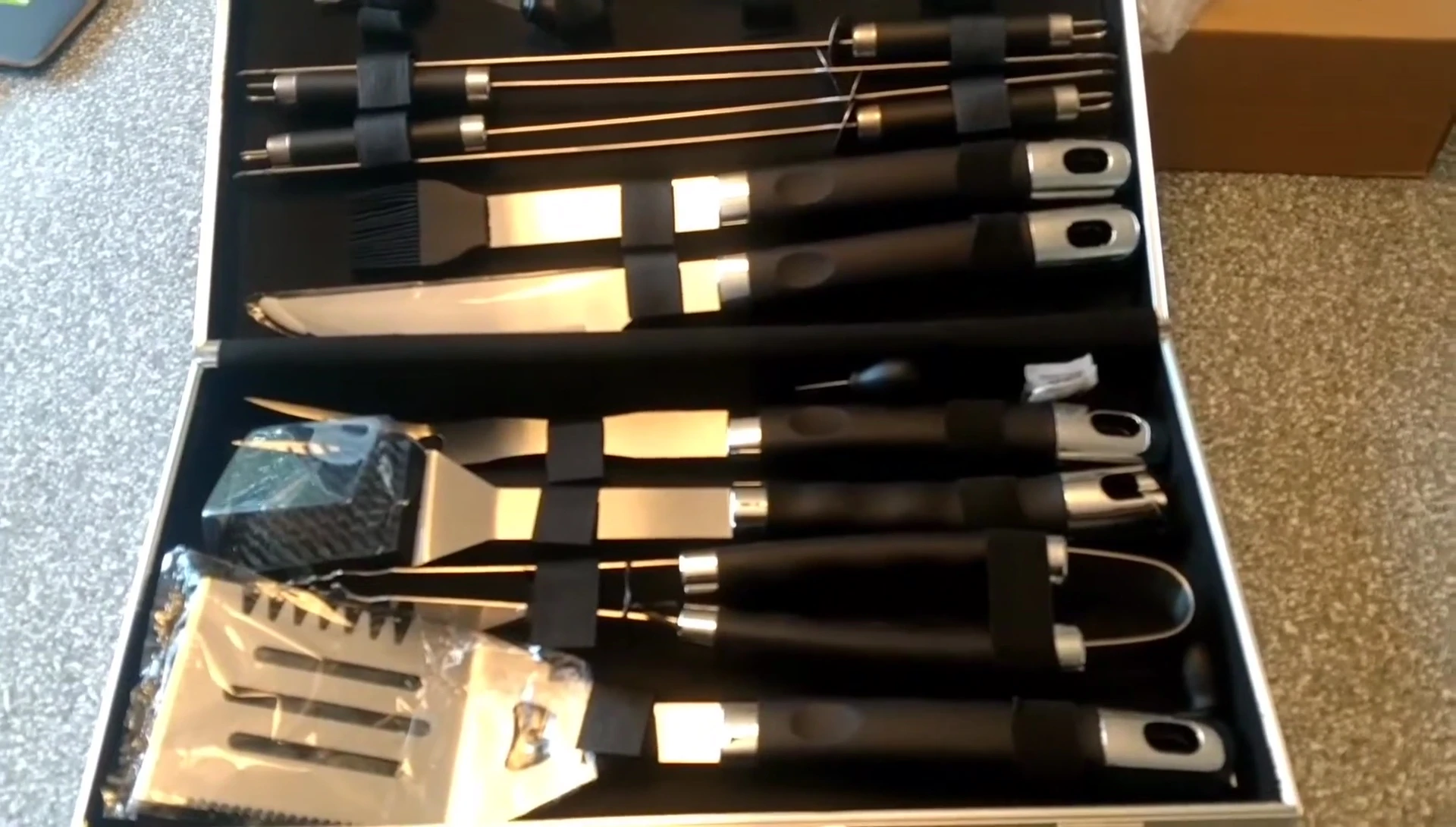 Close-up shot of the spatula, highlighting its features.