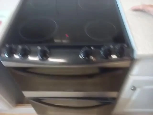 Close-up of the four burners on the Zanussi Avanti electric cooker.