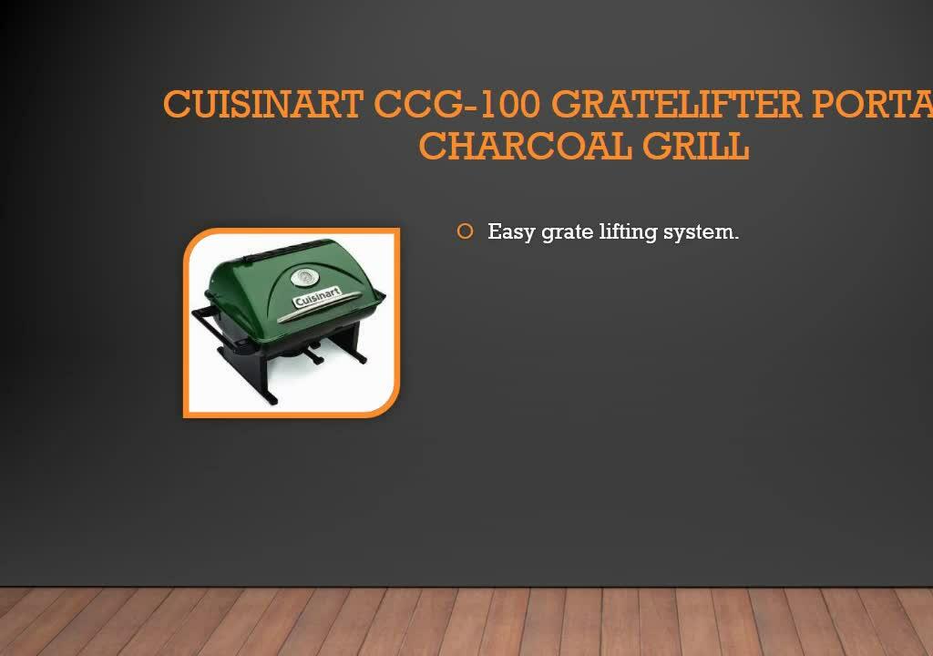 Close-up of the Cuisinart CCG-100's easy-lift system