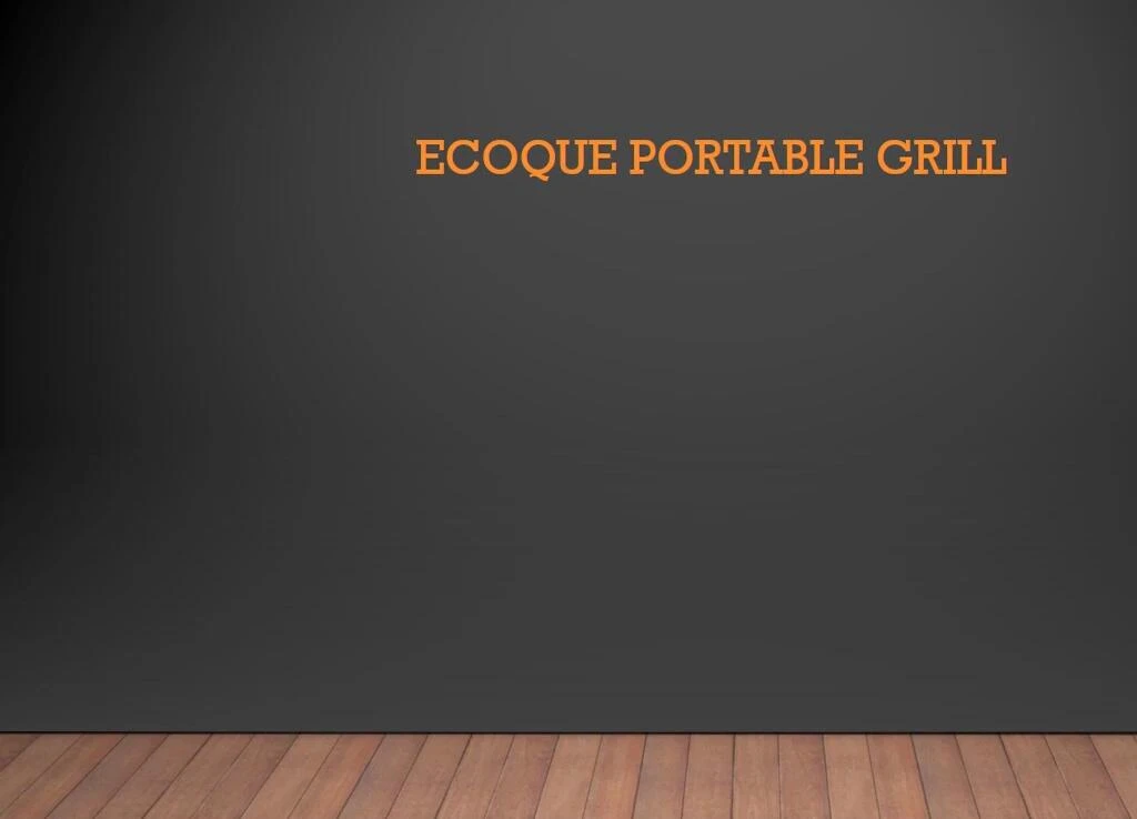 Eco Q portable grill