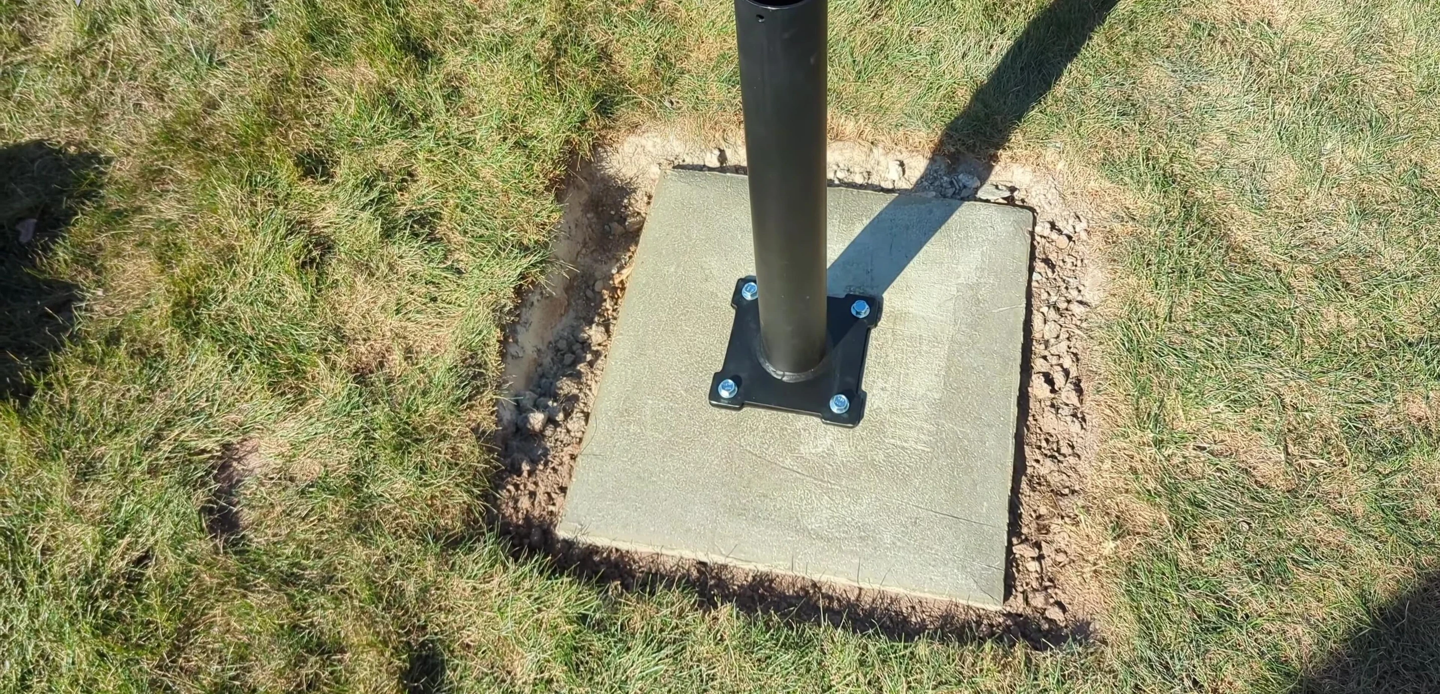 Time-lapse of the concrete slab foundation being prepared