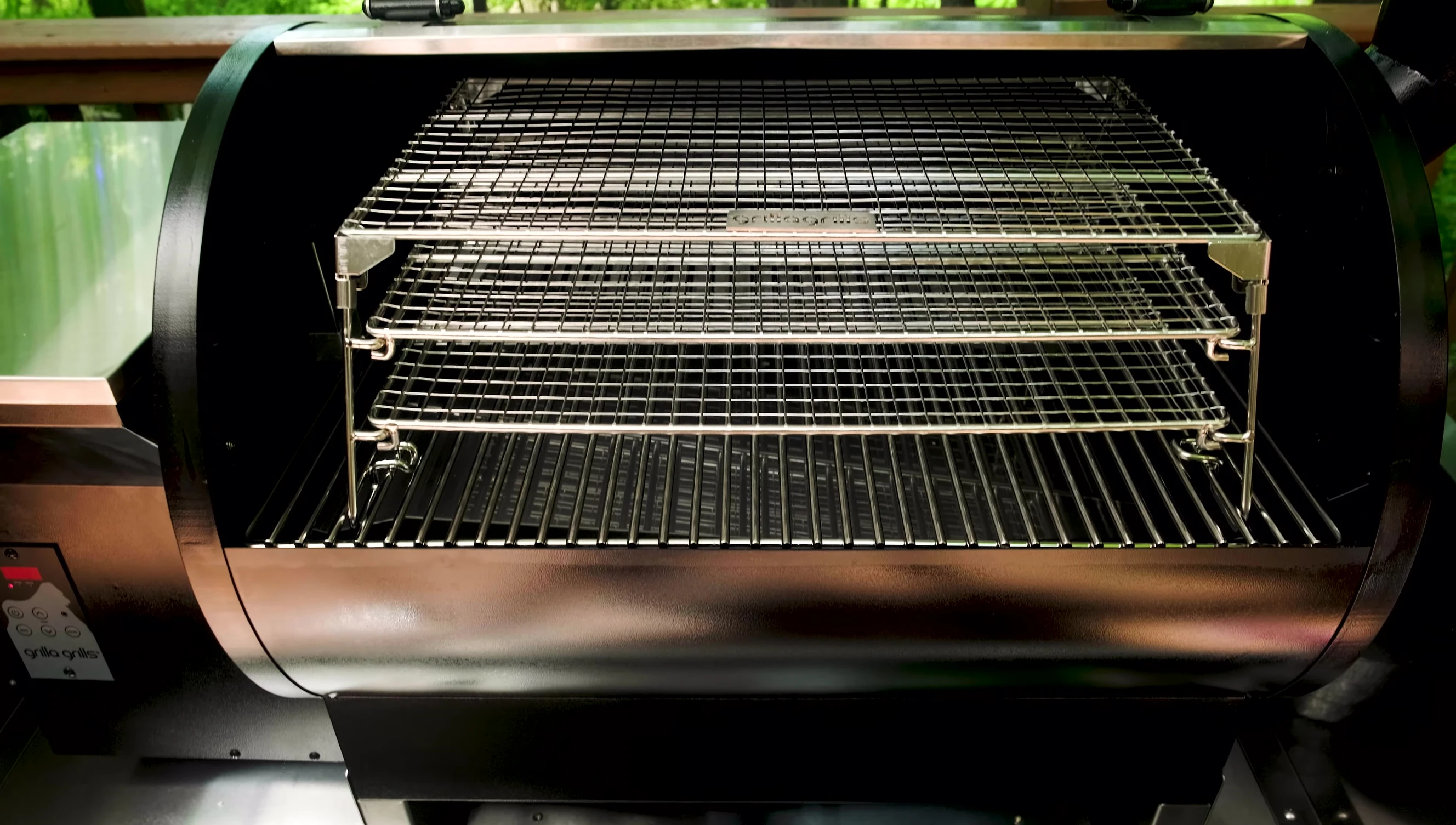 A close-up showcasing the high-quality stainless steel construction of the rack.