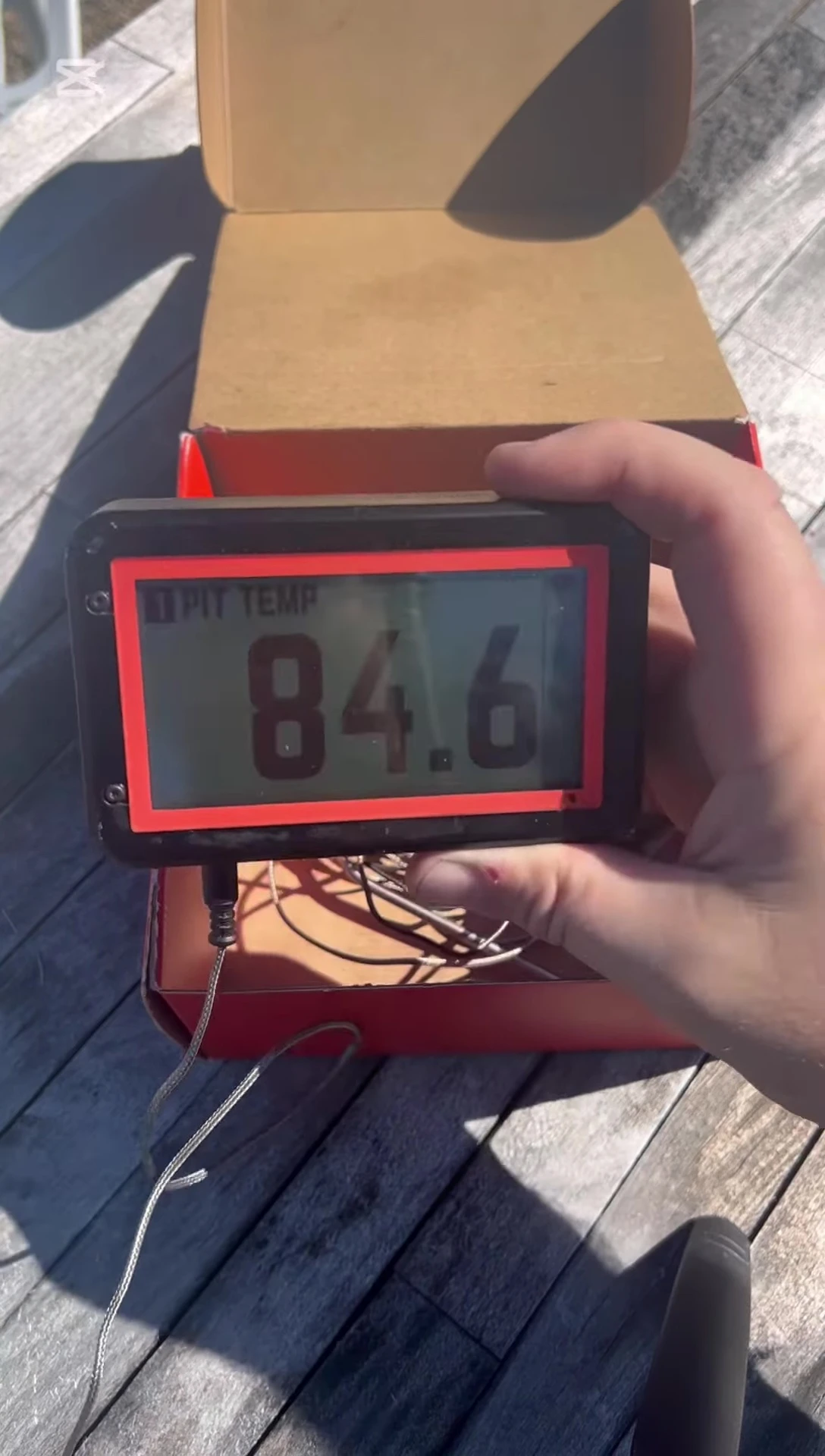 FireBoard 2 Drive in use with a smoker
