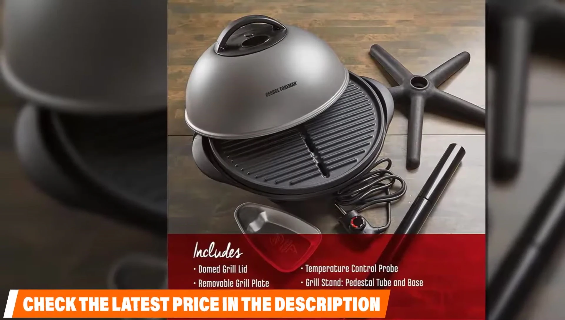 The Char-Broil grill with its removable stand