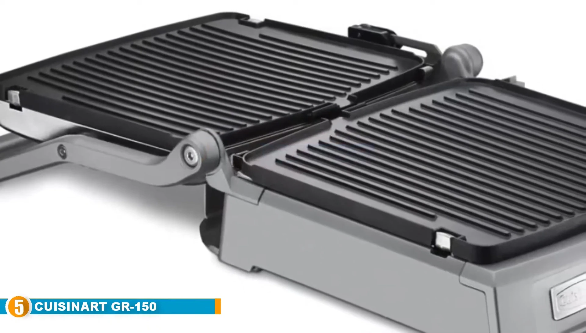 Close-up of the Cuisinart grill highlighting its multiple functions