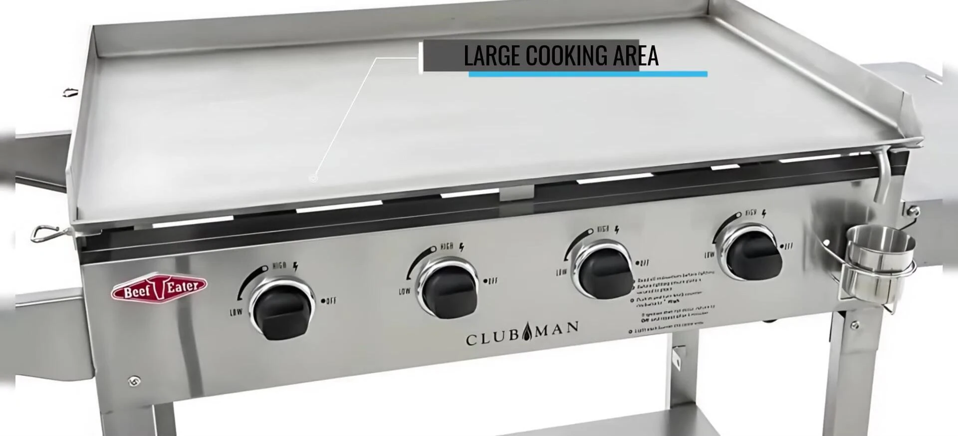 Beefeater Clubman Discover 4 Gas Barbecue overview