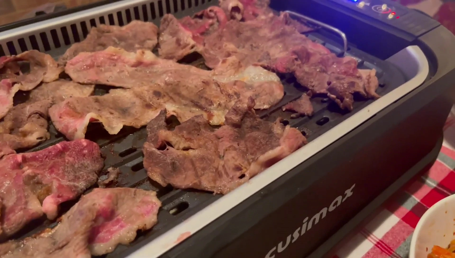 Perfectly cooked meat ready to be eaten.