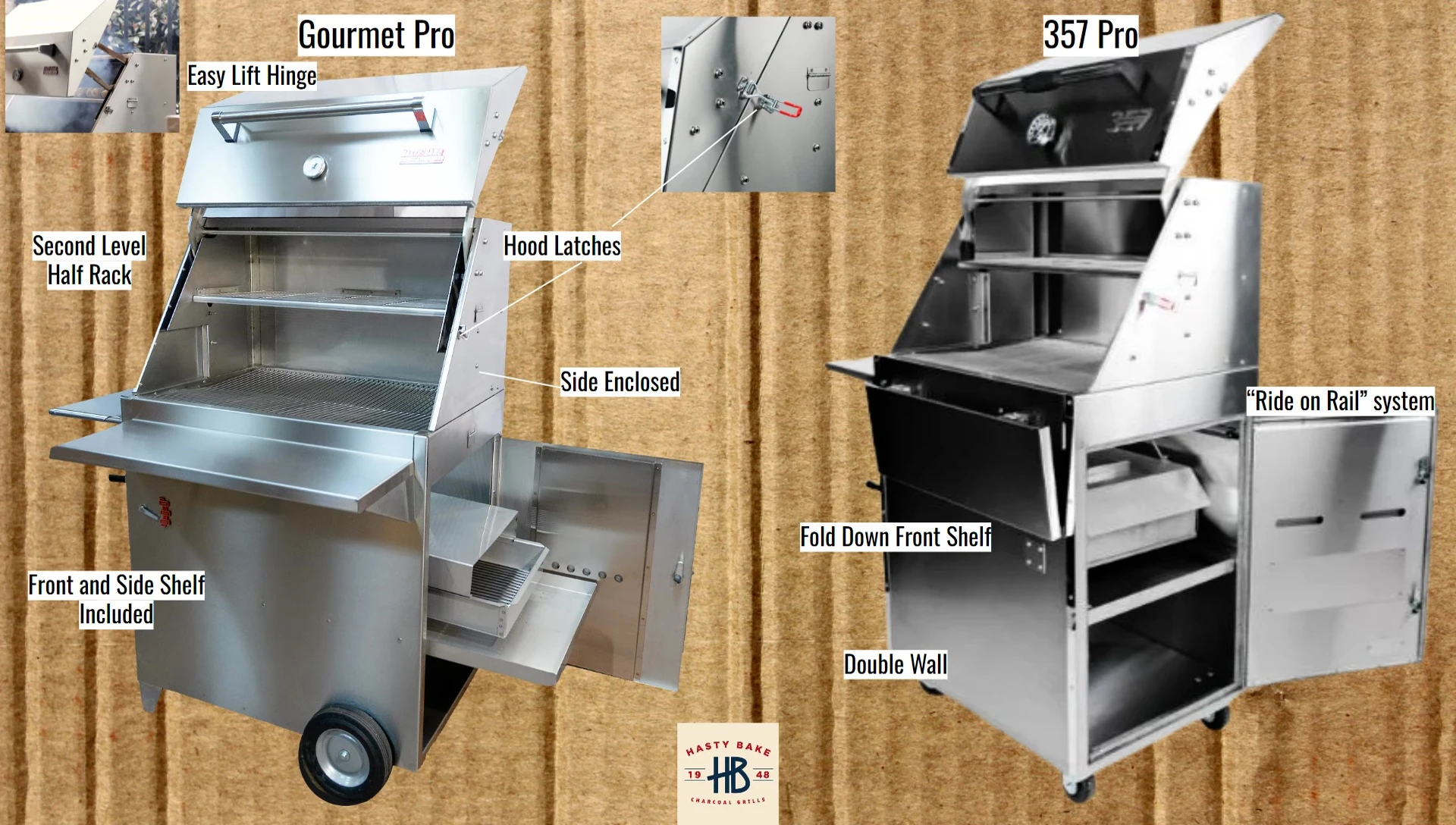 Hasty Bake Pro Model Hood