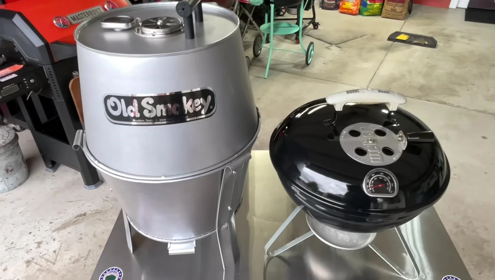 Side-by-side comparison of both grills