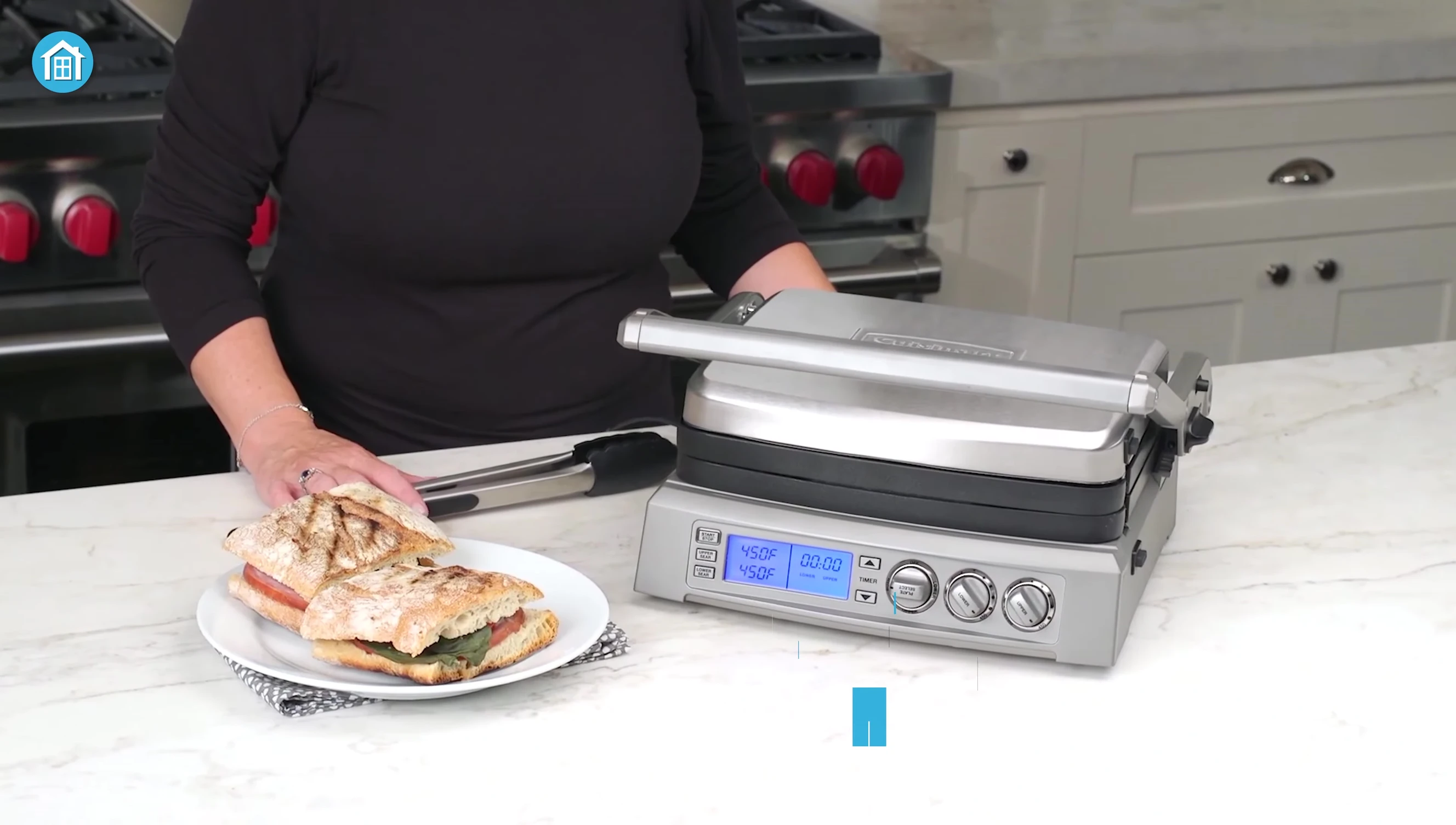 Cuisinart GR-300WSB1 Elite Griddler showcased