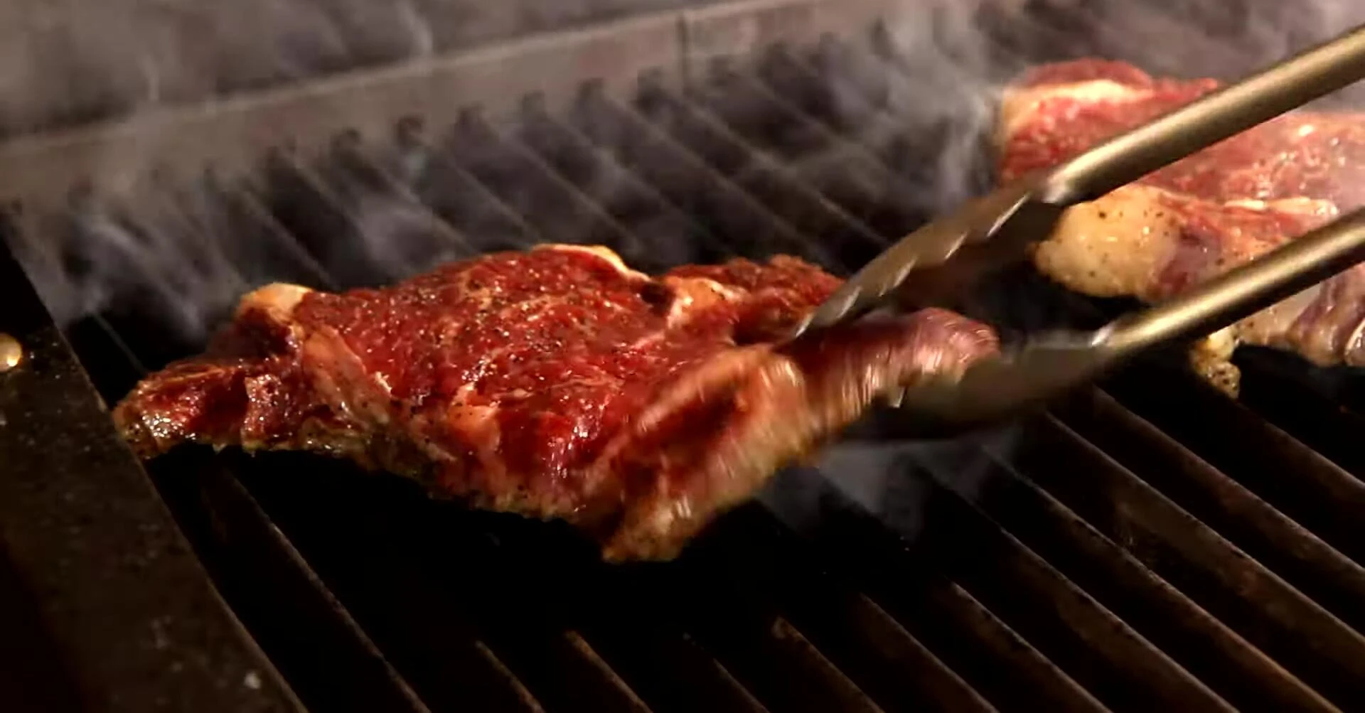 Shot showing the grill's temperature control panel.