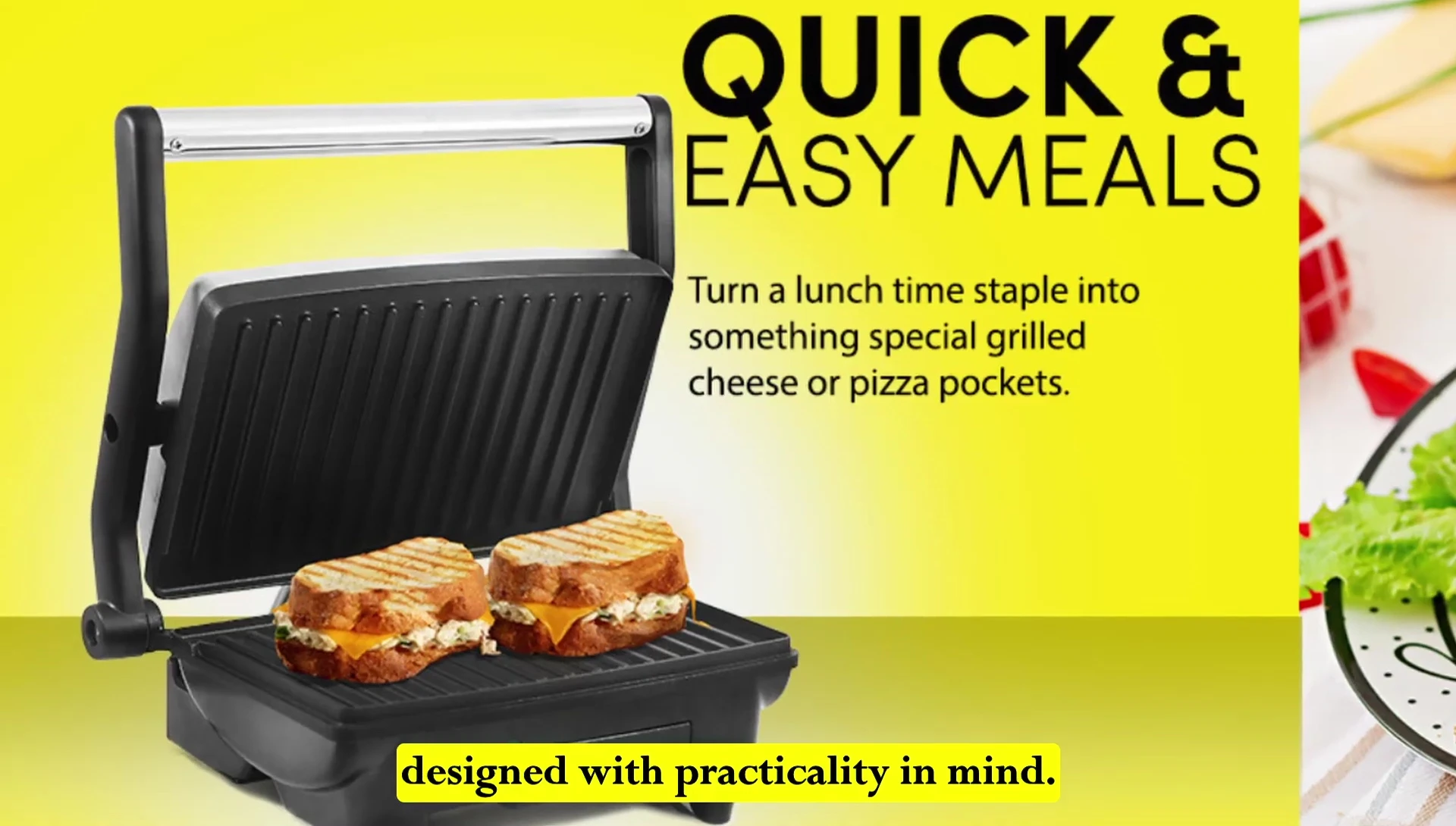 Showcasing the compact size of the appliance.