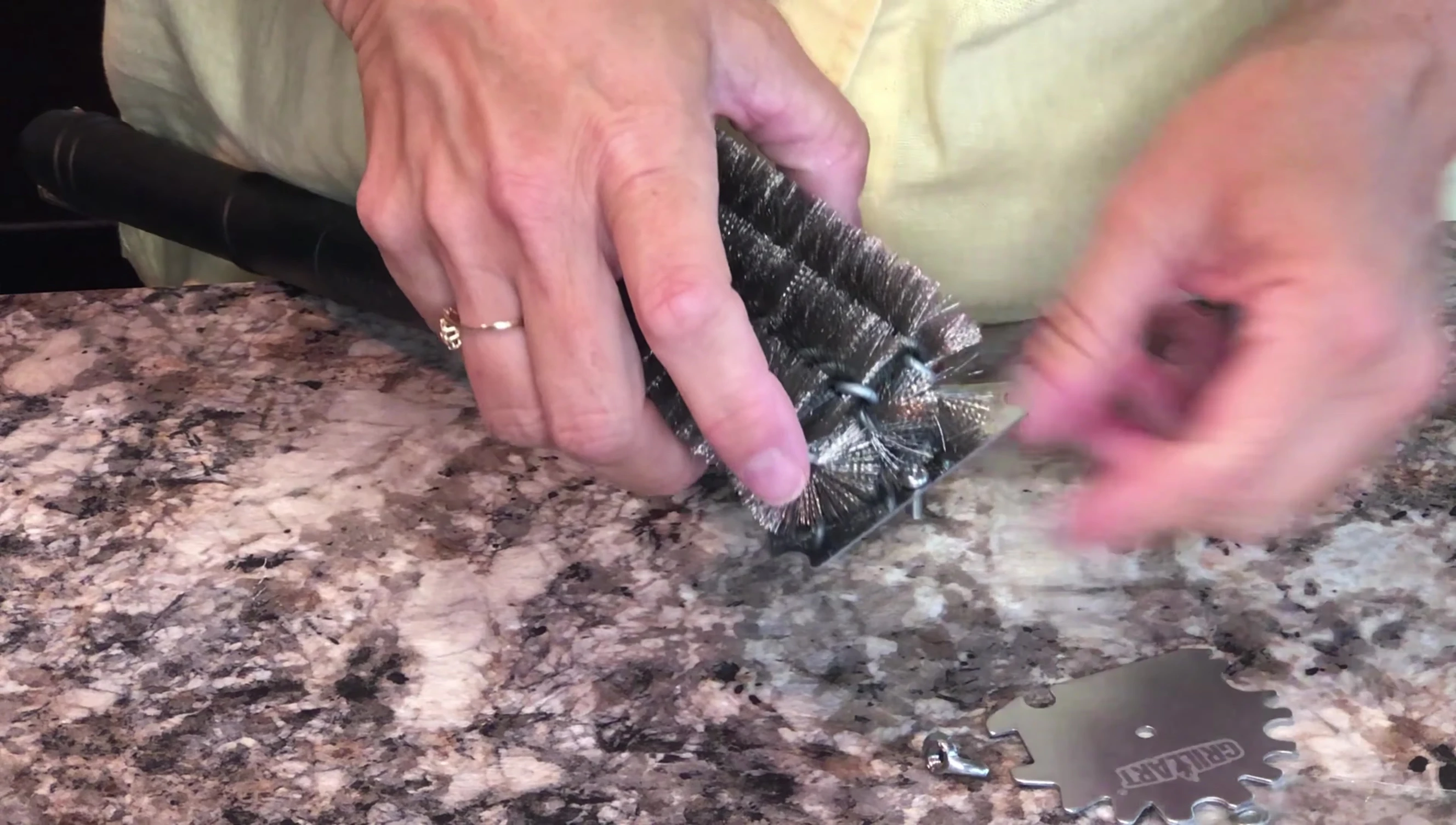 Attaching and adjusting the universal scraper.