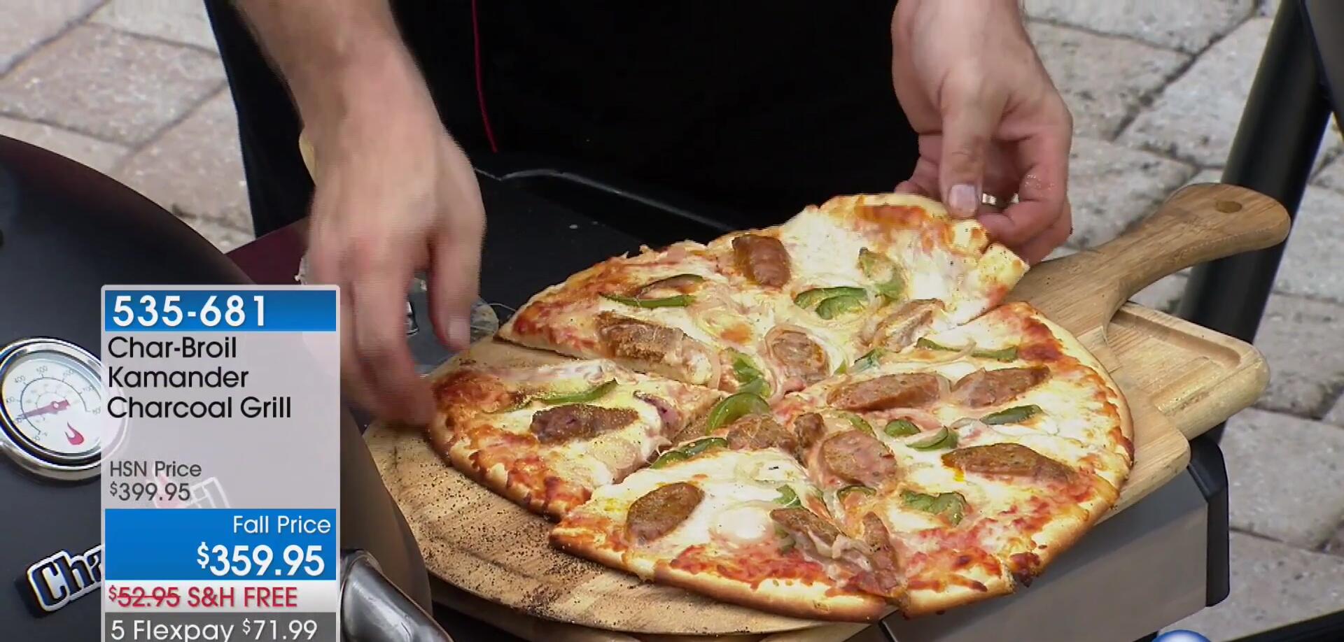 A perfectly cooked pizza showcasing the baking capabilities.