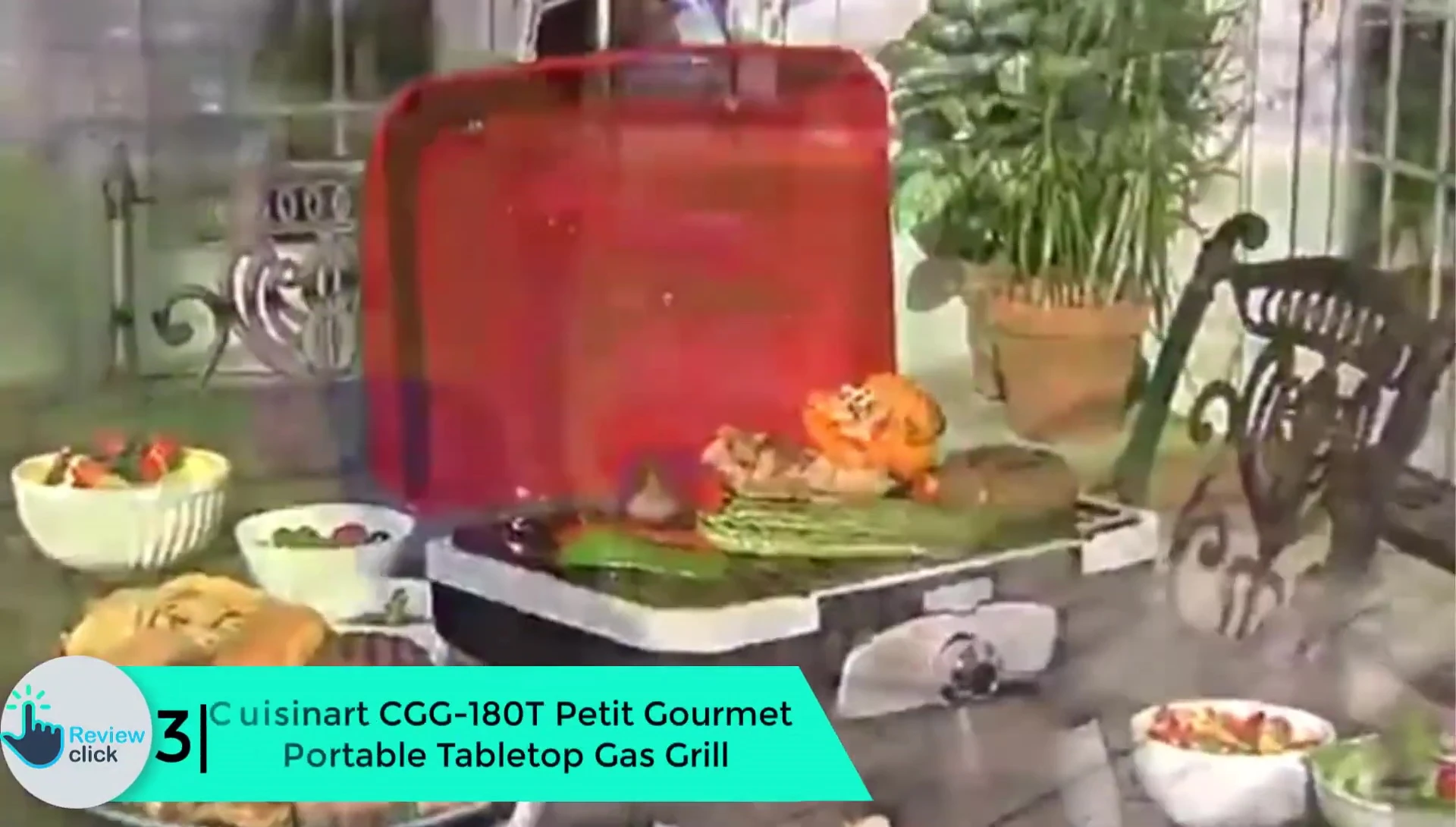 Cuisinart CGG-180T Petite Gourmet grill shown