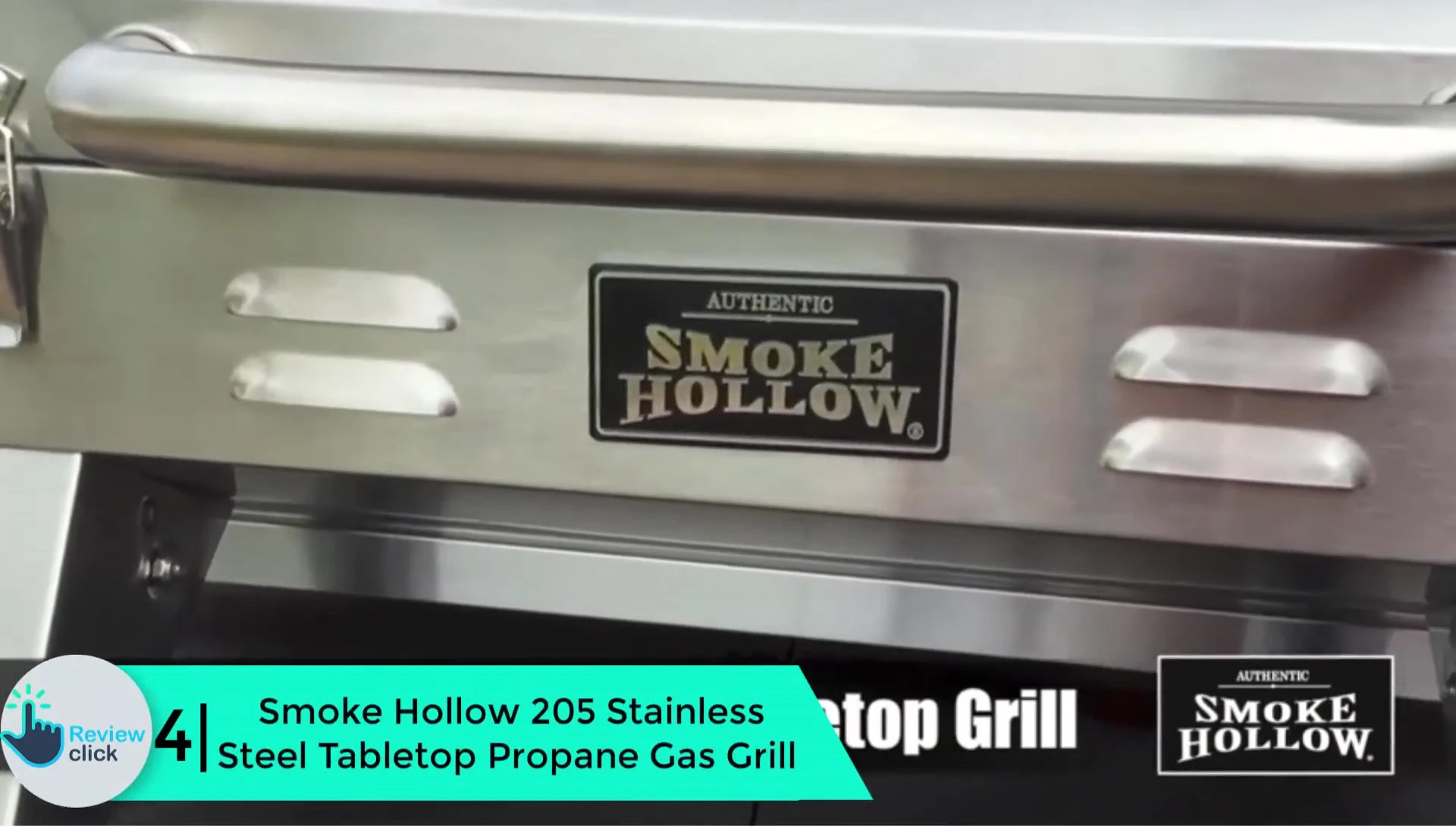 Smoke Hollow 205 stainless steel grill shown