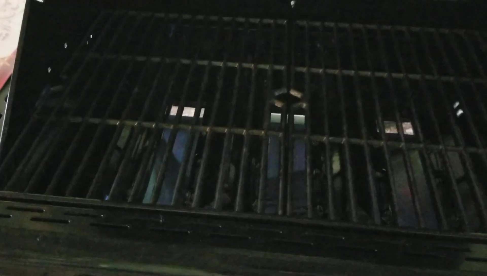 The completed modified grill